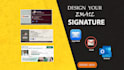 design and code clickable HTML email signature