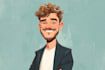 make an cartoon design in vintage style