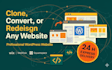 copy website clone website or duplicate website into wordpress website