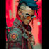 illustrate you as a cyberpunk style character