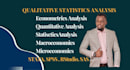 do quantitative statistics data analysis, econometrics, microeconomics assigned