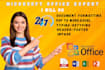 do ms word, excel document formatting pdf conversion typing work