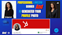create a linkedin banner and ai generate your profile