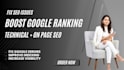 fix SEO issues and improve your website ranking on google