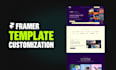 customize your framer template