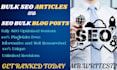 write bulk SEO articles and blog posts
