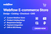 webflow ecommerce store design product catalog checkout cms payment integration