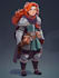 draw 2d game character illustration
