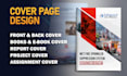 create cover page design, front cover and ebook covers