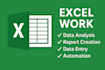 do data cleaning, data entry