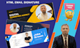 design a professional, clickable HTML email signature