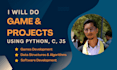 do c, cpp, python programming projects and game for you