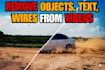 remove unwanted objects text from videos