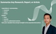summarize any research, report, or article