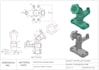 draft mechanical drawings and technical details in 3d autocad