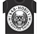 make vector t shirt skull coffee shop logo