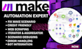 fix make com, make com automation, debug make com scenario, make com expert