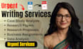 do case study analysis, research, data analysis, business proposal