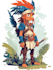draw 2d game character illustration