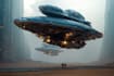 create a sci fi spaceship art