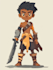draw 2d game character illustration