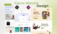 do figma design,figma website design,website ui ux