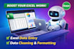 accurate excel data entry data cleaning data formatting services