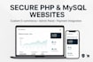develop fast, secure PHP website with admin panel, whatsapp order system and SEO