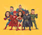 make drawing of super hero character