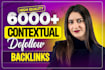 build white hat SEO backlinks with high authority contextual links