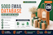provide 5k email database for gift shop in UK