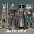model characters and assets for games