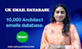 provide UK email database, 10k architects emails