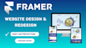 design framer website redesign framer website design