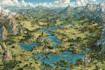 make a fantasy map illustration