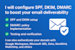 setup spf, dkim, dmarc to optimize email deliverability and spam protection