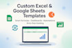 build google sheets, excel spreadsheets templates, fixes data, update exce sheet