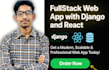 build a full stack django and react web app