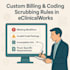 do coding and billing scrubbing rule writing in ecw