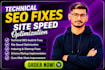 technical SEO audit, website indexing, and fix search console errors