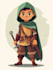 draw 2d game character illustration