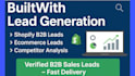 builtwith lead generation christmas shopify store therapy website ecommerce b2b