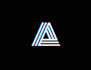l design glitch effect graphic logo