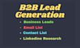 do b2b lead generation linkedin leads email list building business leads gen