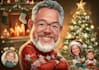 get a festive cartoon portrait for christmas