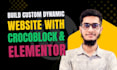develop a dynamic wordpress website with crocoblock, jetengine, and elementor