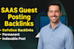build saas backlinks via saas guest post link insertion on high da saas blogs