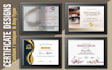 design professional certificates, awards, diplomas and gift certificates