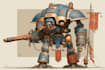 draw detailed warhammer illustration