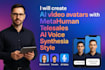 create ai video avatars with metahuman, telesales, ai voice and synthesia style
